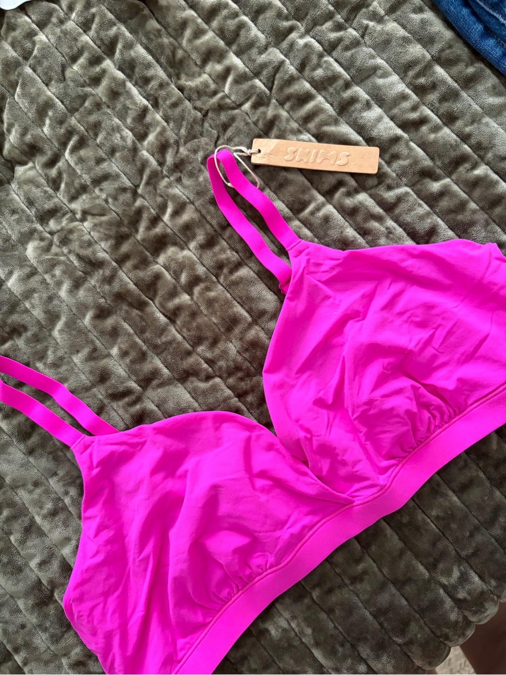 SKIMS Hot Pink Wireless Bralette